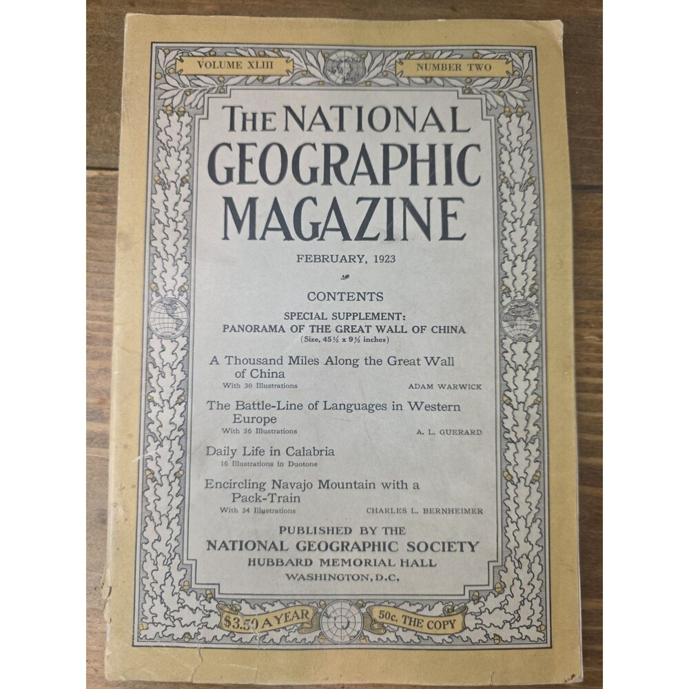 National Geographic February 1923 Issue - Volume XLIII Number Two (NG7)